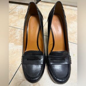 Nine West Classic Black Leather Loafers